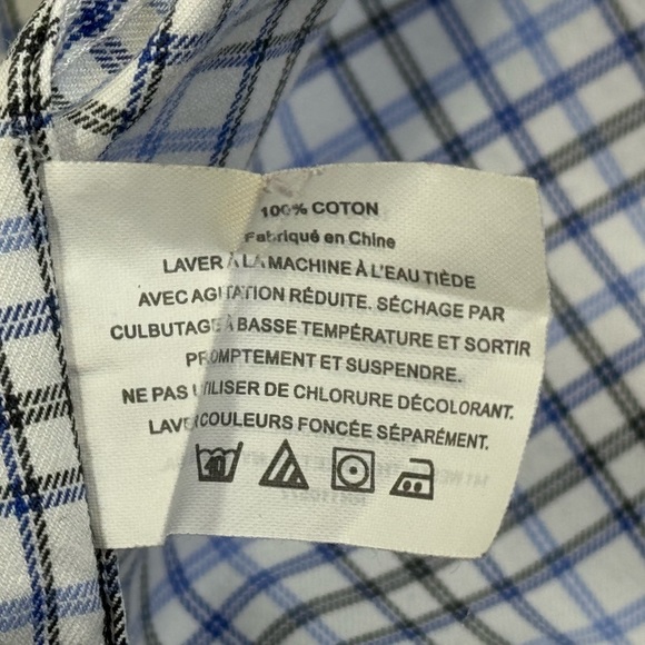 David Donahue 💎 Men’s Long Sleeve Dress Shirt Size 15 1/2 32/33 - Picture 6 of 14